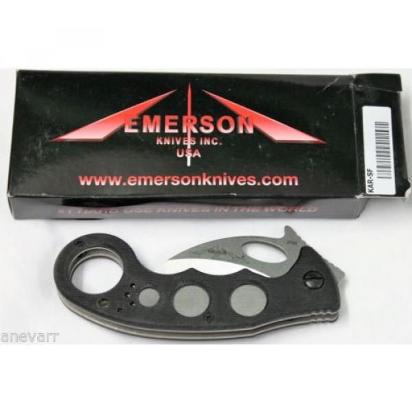 EMERSON acoustic guitar martin KNIVES martin acoustic guitars COMBAT martin guitars KARAMBIT martin guitar strings acoustic medium KAR-SF martin guitar accessories SATIN  FINISH KNIFE WITH &#034;WAVE&#034; FEATURE #7 image