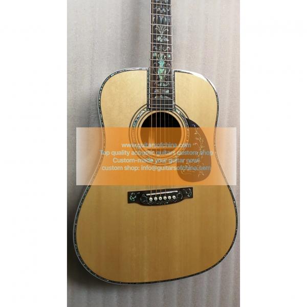 Chinese martin guitars Factory martin guitar Custom martin acoustic guitar Martin martin strings acoustic D45 martin guitar accessories Deluxe Abalone Inlay Guitar(New Type) #3 image