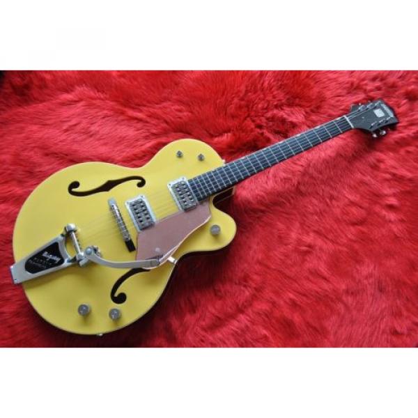 Gretsch: acoustic guitar martin Electric martin guitars acoustic Guitar martin acoustic guitars G6118T-120 martin guitar 120th martin guitars Anniversary Bamboo Yellow USED #3 image