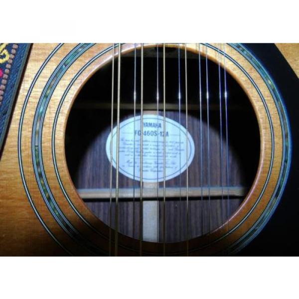 VINTAGE martin acoustic guitars YAMAHA dreadnought acoustic guitar FG martin acoustic strings 460S martin guitar strings 12A martin guitars 12 STRING ACOUSTIC GUITAR w/HARD CASE &amp; STRAP &amp; PICK #4 image