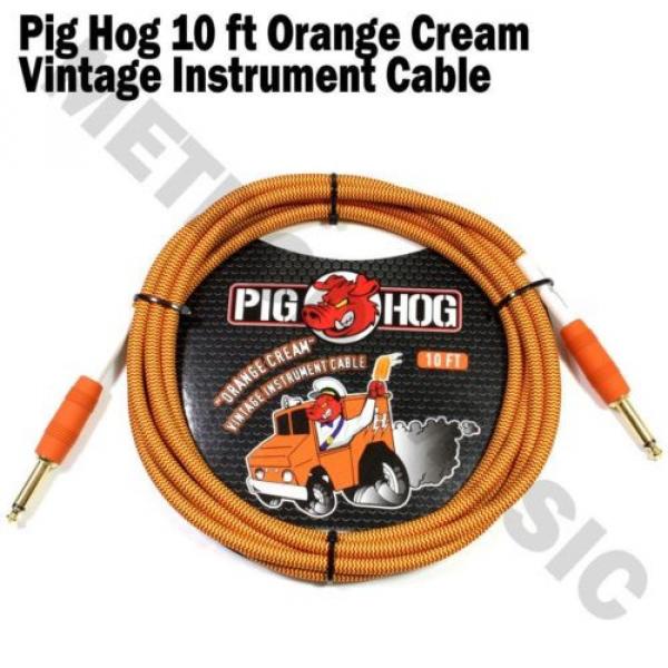 PIG martin acoustic strings HOG martin guitars acoustic ORANGE martin guitar strings acoustic CREAM martin acoustic guitar 10ft martin d45 GUITAR INSTRUMENT BASS PATCH CABLE 1/4 CORD PigHog #1 image