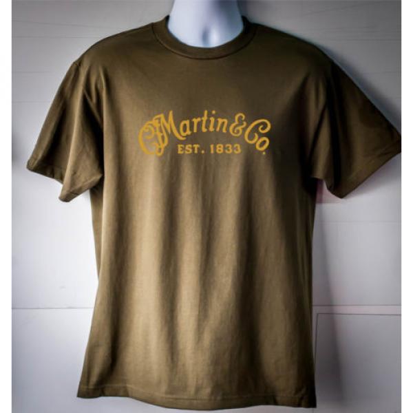 Martin martin d45 &amp; acoustic guitar martin Company martin acoustic guitar Guitar martin guitar Logo martin guitar strings acoustic T-Shirt Olive Green #1 image