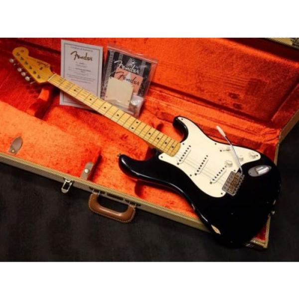 Fender martin d45 Custom martin strings acoustic Shop guitar martin 1956 martin acoustic guitars Stratocaster martin acoustic guitar strings Relic Black 2007 Used Electric Guitar F/S #1 image
