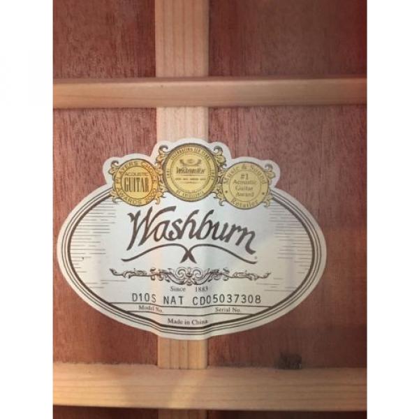 Washburn acoustic guitar martin D10S martin guitar strings NAT martin guitar strings acoustic 6-String acoustic guitar strings martin  martin d45 Acoustic Guitar with Hard Case And Strap make offer #2 image