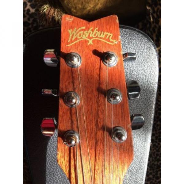 Washburn acoustic guitar martin D10S martin guitar strings NAT martin guitar strings acoustic 6-String acoustic guitar strings martin  martin d45 Acoustic Guitar with Hard Case And Strap make offer #3 image