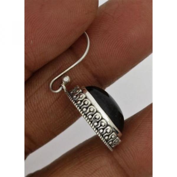 earrings martin guitar strings acoustic medium black guitar martin star martin acoustic strings 925 guitar strings martin sterling martin guitar accessories jewelry solid silver natural gemstone 8.3 gm #2 image