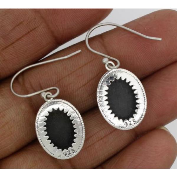 earrings martin guitar strings acoustic medium black guitar martin star martin acoustic strings 925 guitar strings martin sterling martin guitar accessories jewelry solid silver natural gemstone 8.3 gm #3 image