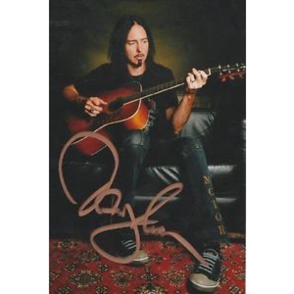 *SIGNED* martin acoustic strings  guitar martin DAMON martin acoustic guitar JOHNSON dreadnought acoustic guitar - martin 6X4 PHOTO  (THIN LIZZY / BLACK STAR RIDERS)  AUTOGRAPH #1 image
