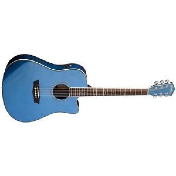 Washburn martin acoustic strings WCD18CEMBL guitar martin Comfort martin Series martin strings acoustic Dreadnought guitar strings martin Acoustic-Electric Guitar Blue #1 image